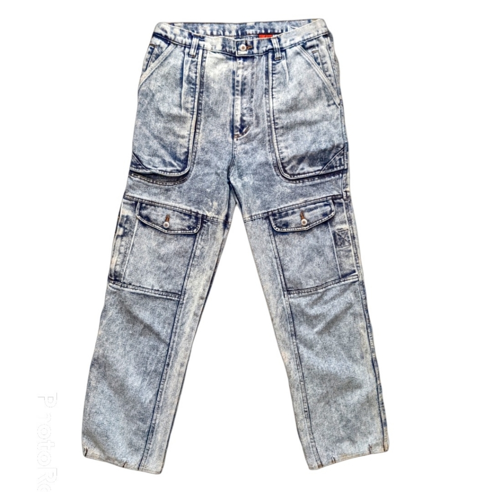1980S Vintage Acid Wash Today's News 34x34 High Waisted Jeans 👖